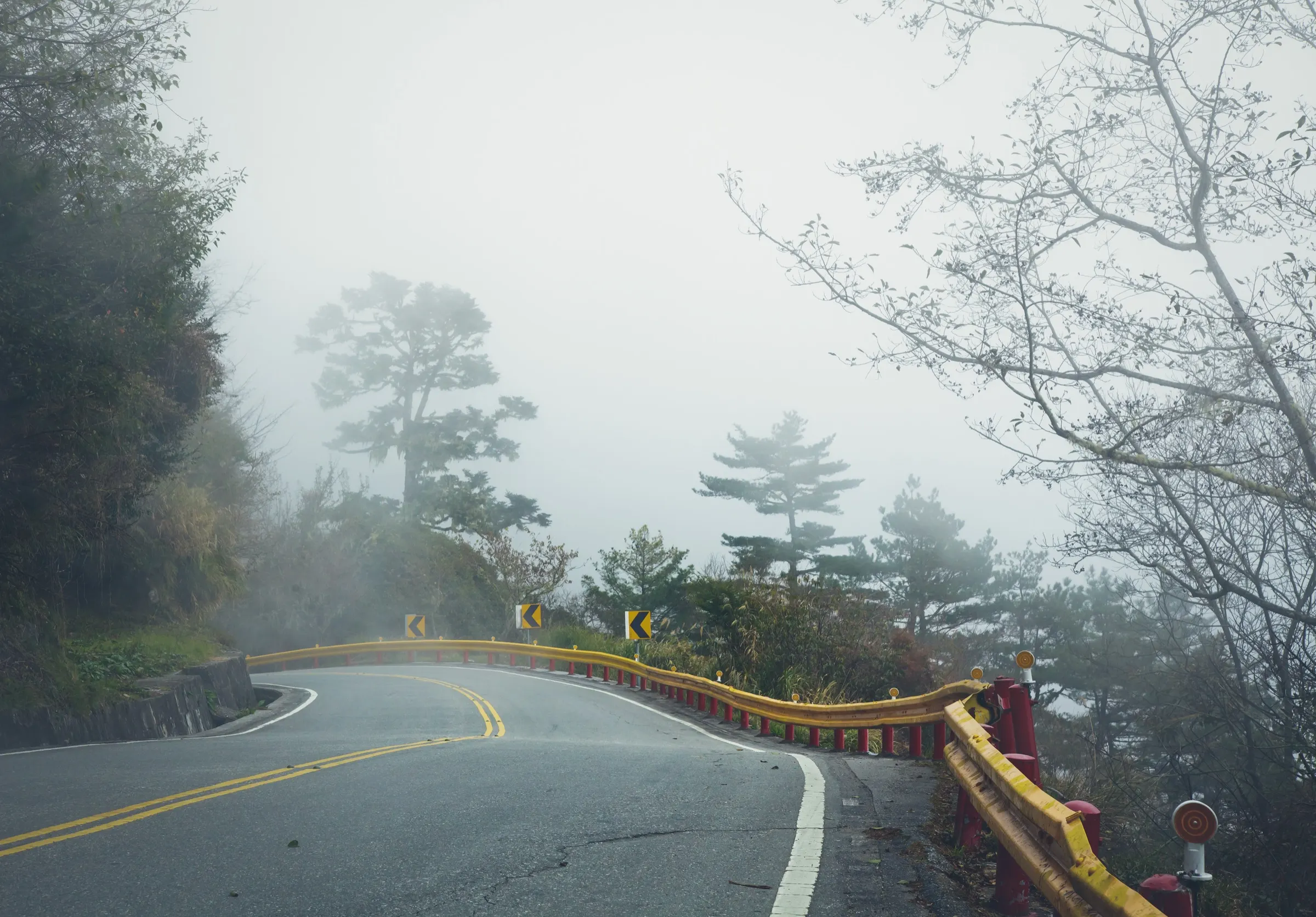 霧の峠道